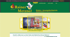 Desktop Screenshot of metzner-elektro.de